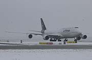 Lufthansa Boeing 747-8 im neuem Lufthansa Design erstmals in M&uuml;nchen am 08.02.2018 (&copy;Foto: Marikka-Laila Maisel)
